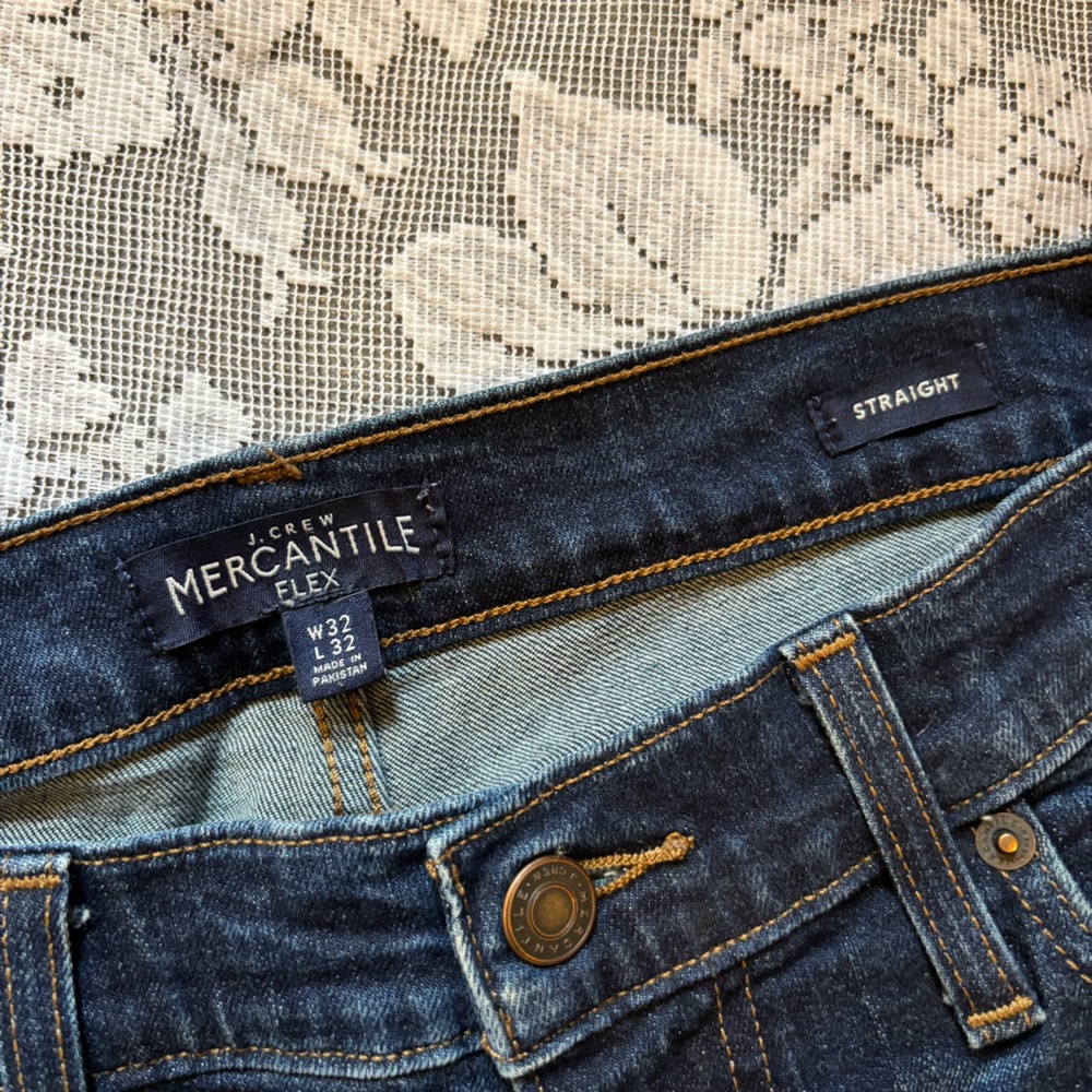 Jcrew Men's Relaxed Fit Jeans in Deep Indigo - Picture 3 of 3